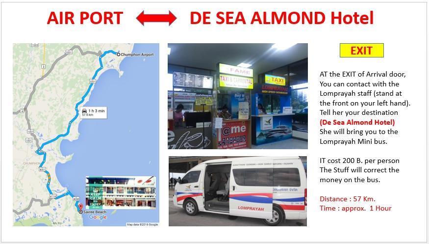 Hotel De Sea Almond Chumphon Exteriér fotografie